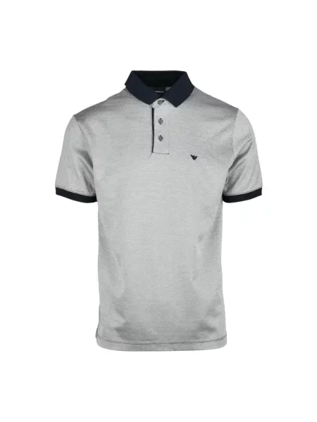 Koszulka polo Emporio Armani szara