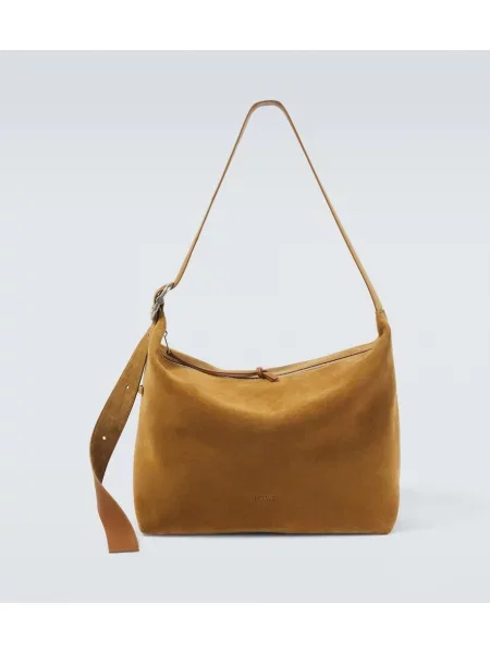 Geantă Loewe din piele de căprioară maro