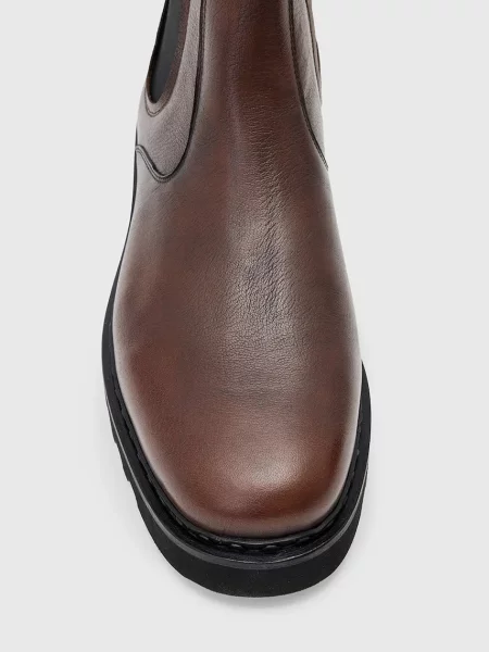 Шкіряні черевики AllSaints SKIFF CHELSEA BOOT коричневий