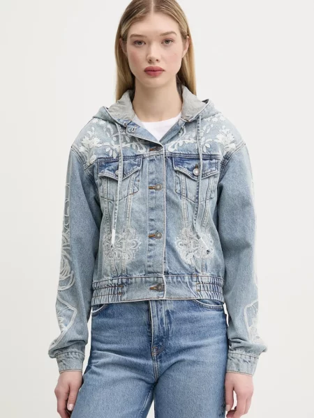 Desigual geaca jeans MONTREA de tranzitie albastru