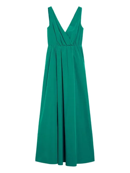 Rochie maxi Pennyblack cu decolteu în V de costum verde