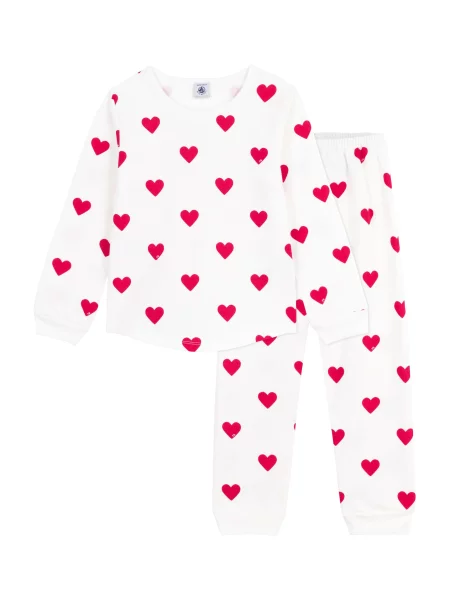 Petit Bateau Pyžamo bílá/ červená bílé