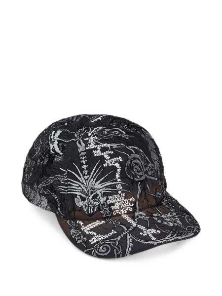 Șapcă Supreme cu broderie plasă negru