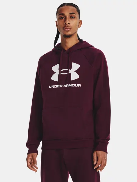 Jopa iz flisa Under Armour iz flisa z avtogramom rdeča