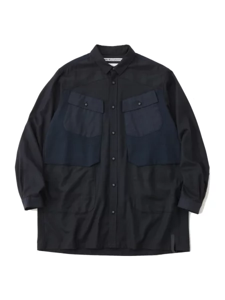Koszula White Mountaineering wełniana biała