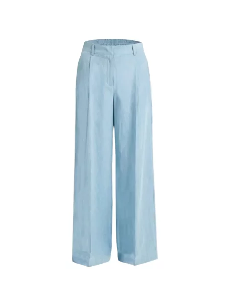 Pantaloni Twinset plisate albastru