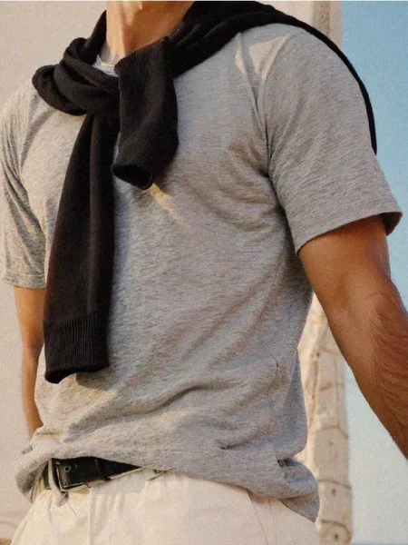 Sinsay tričko Basic šedá