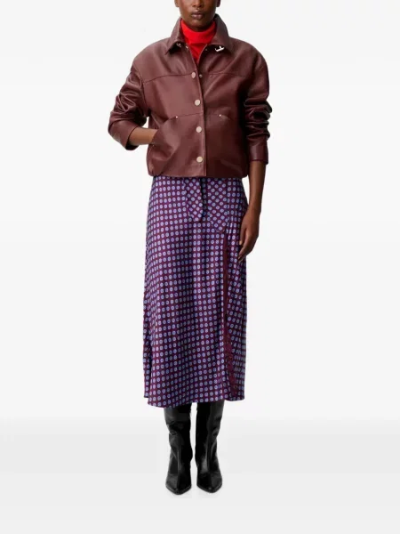 Geanta de piele Claudie Pierlot maro