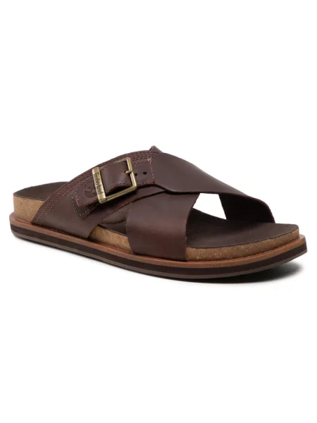 Шльопанці Timberland Amalfi Vibes Slide Dk Brown Full Gran коричневі