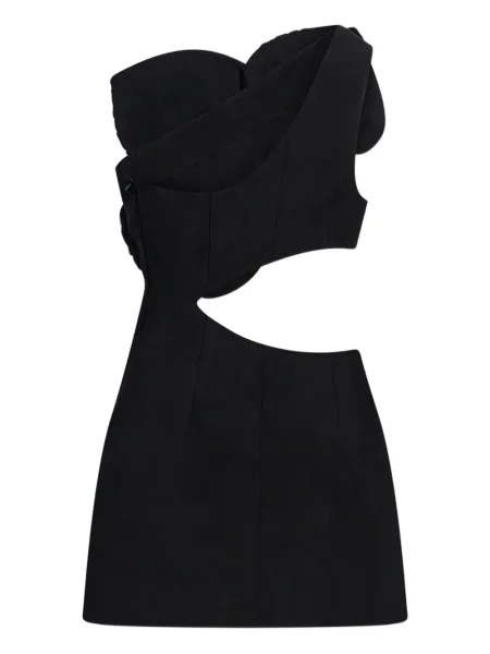 Rochie mini Area cu broderie de costum negru