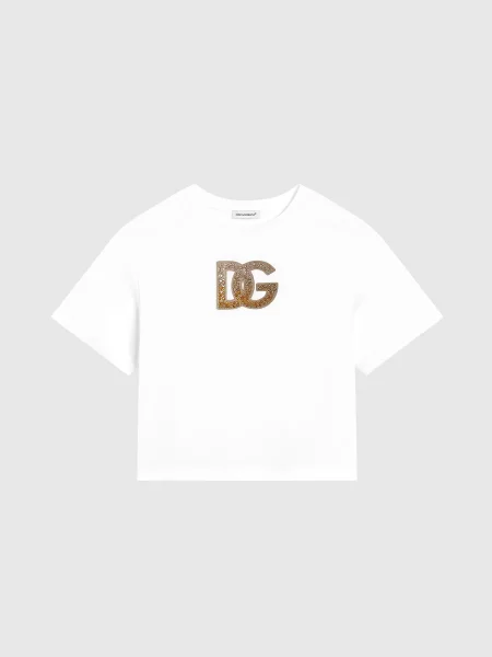 Детская футболка Dolce&gabbana белая