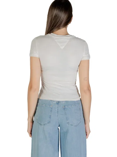 Majica Tommy Hilfiger Jeans bela