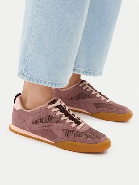 Sportcipők Calvin Klein Low Pro Runner Refl Mesh Sue Barna rózsaszín