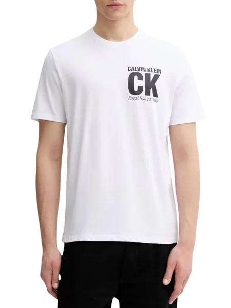 Calvin Klein Tricou / alb negru