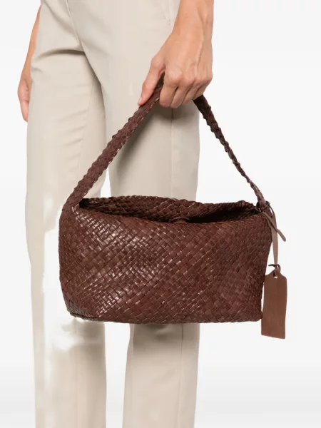 Geantă shopper Ibeliv din piele maro
