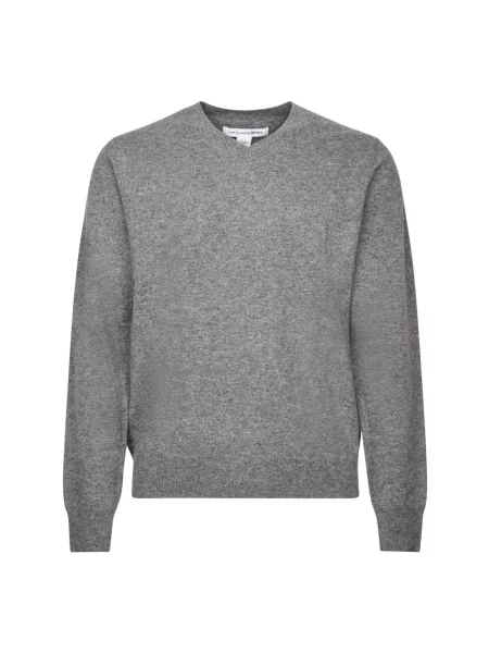 Sweter Comme Des Garcons wełniany szary