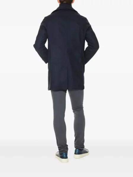 Palton Norwegian Wool de lână albastru