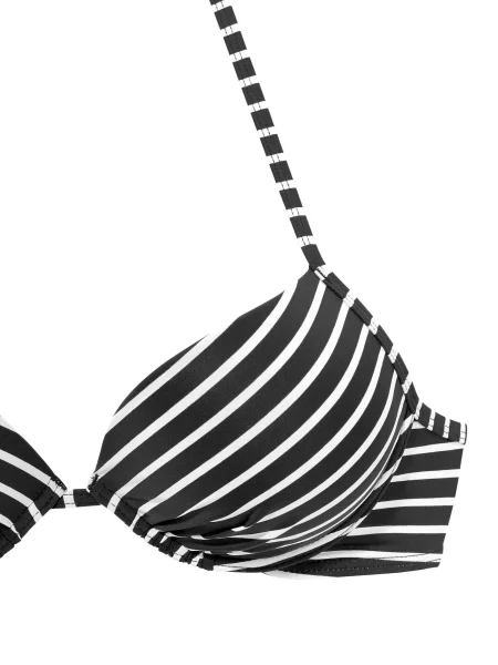 S.Oliver Sutien costum de baie negru alb