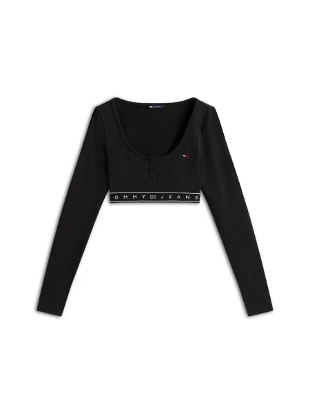 Tommy Jeans Tričko / biela čierna