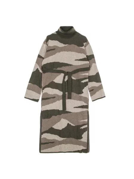 Sukienka maxi Element z wysokim kołnierzem