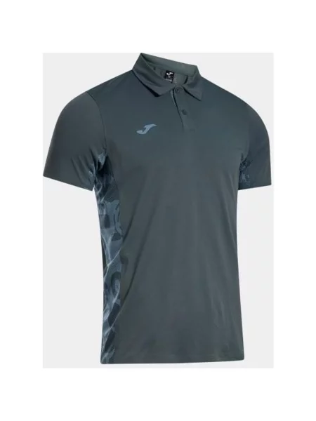 Koszulka polo z krótkim rękawem Joma Challenge ciemnoszary S szara