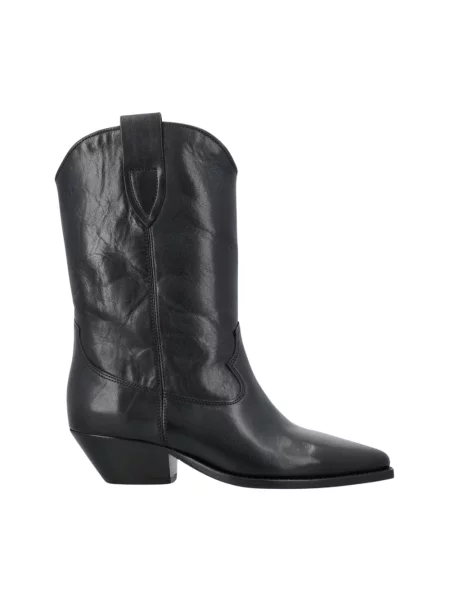 Botki Isabel Marant skórzane czarne