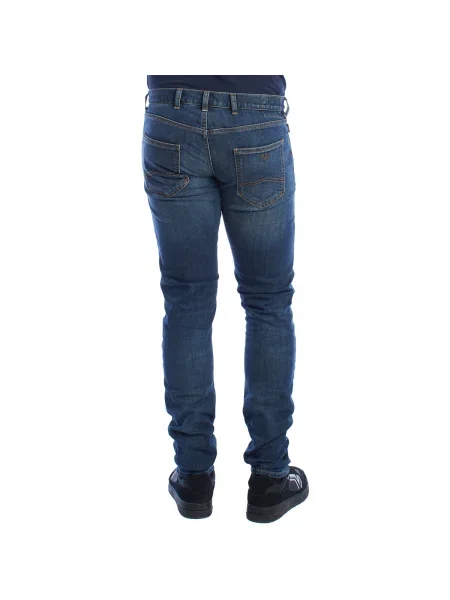 Pantaloni Emporio Armani albastru