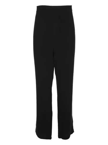 Pantaloni Eileen Fisher de mătase negru