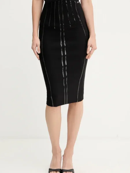 Elisabetta Franchi fustă midi creion negru