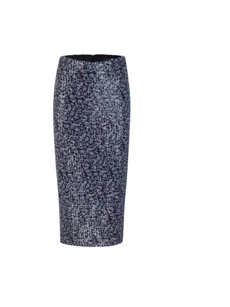 Osłona wielobarwność spódnica midi Rotate Birger Christensen do kolan fioletowa