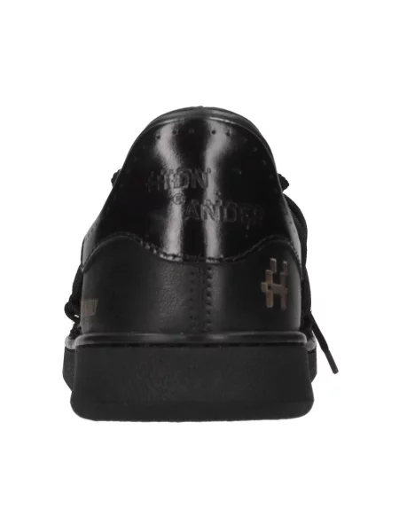Sneakersy Hidnander skórzane czarne