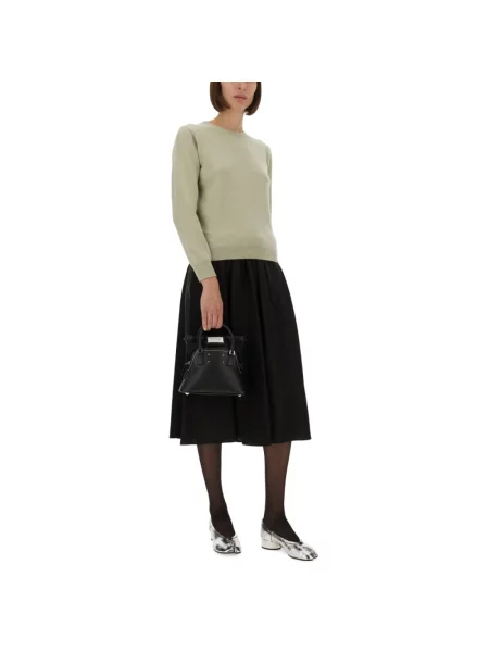 Sweter Maison Margiela wełniany zielony