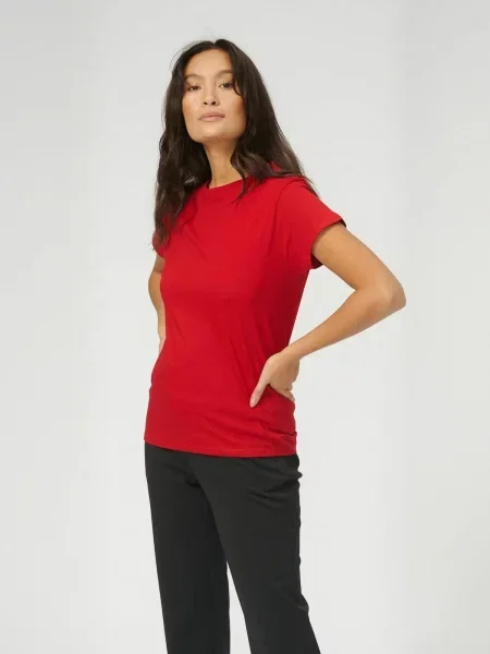 TEESHOPPEN Top Basic roșu