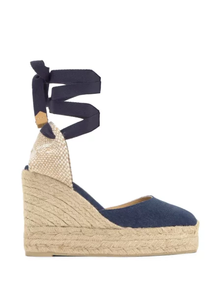 Espadrile Castaner cu pană albastru