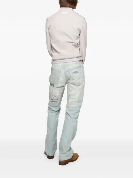 Blugi Acne Studios zdrențuiți albastru