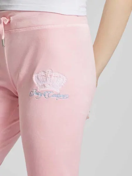 Spodnie dresowe z wyhaftowanym logo Juicy Couture