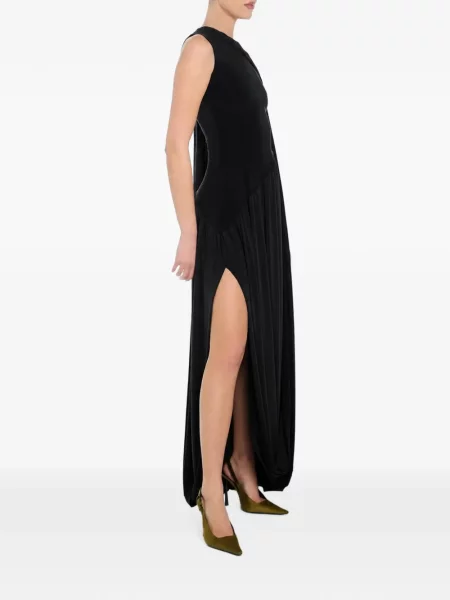 Rochie Axel 113 asimetrică drapată negru