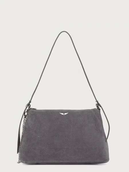 Zadig&Voltaire kabelka dámska semišová JIM sivá