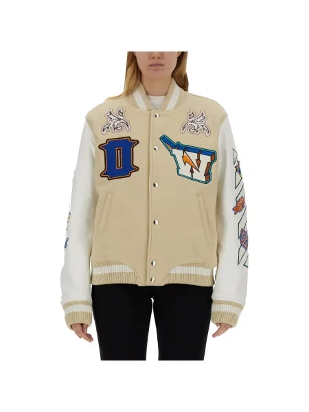 Kurtka bomber Off-white biały