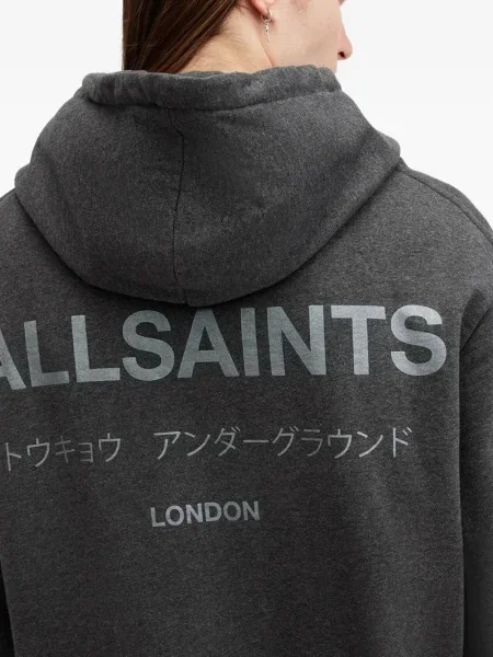 Hanorac cu glugă Allsaints gri