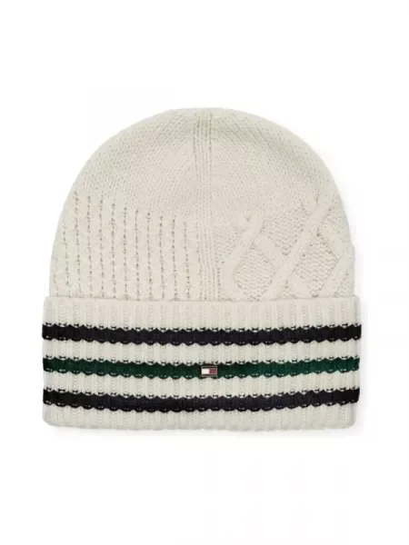 Tommy Hilfiger De lână căciulă alb