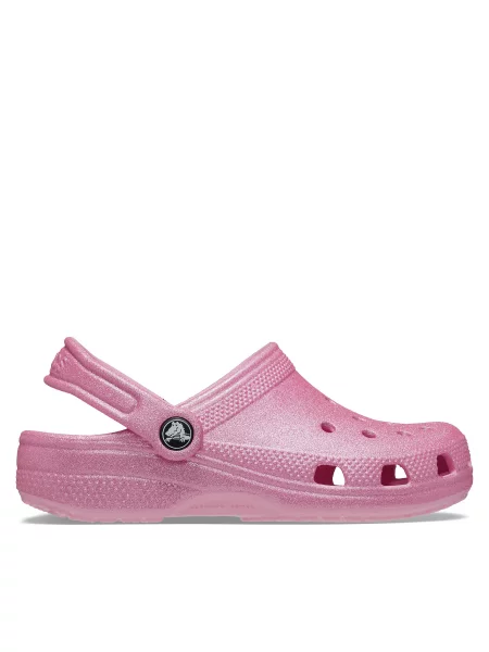 Natikači Crocs Classic Glitter Clog K roza
