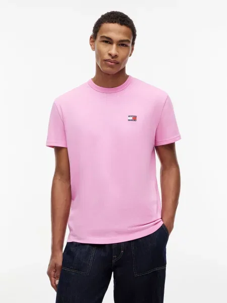 Tommy Jeans Tricou pal roz