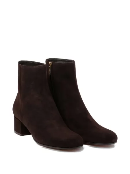 Botine Gianvito Rossi din piele de căprioară maro