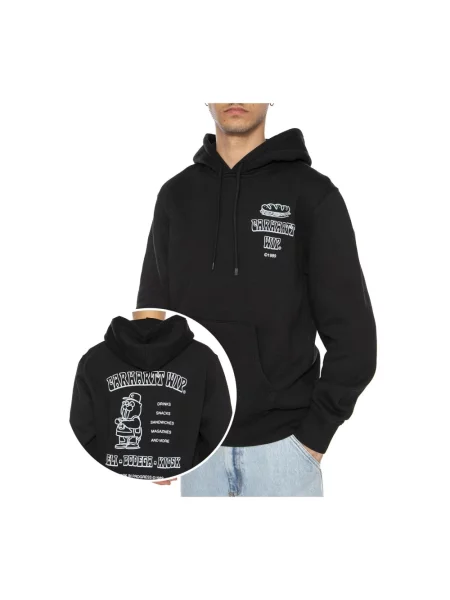 Bluza z kapturem Carhartt Wip z kapturem czarna