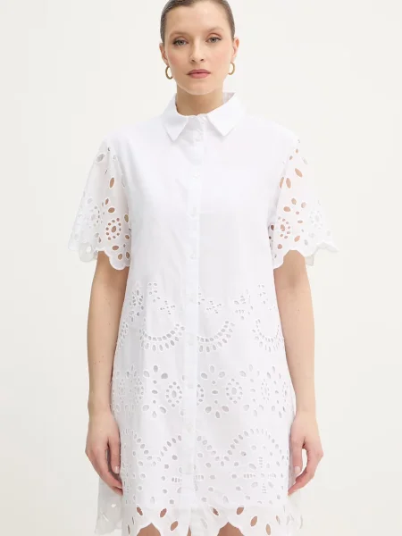 Silvian Heach rochie din AIMAL alb