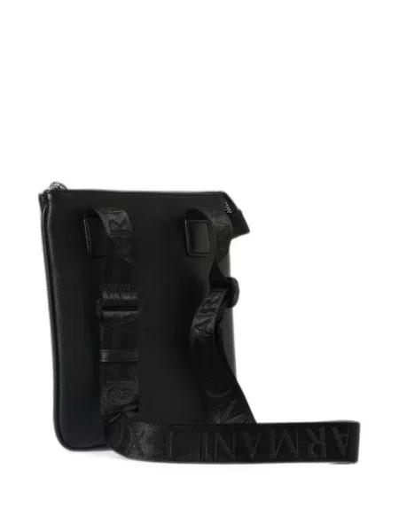 Geantă Armani Exchange cu autograf negru