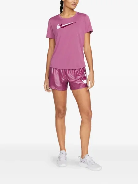 Koszulka Nike polarowa do biegania z nadrukiem szara