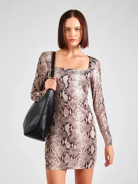 ABOUT YOU Šaty Rebecca Dress / zmiešané farby sivá