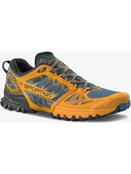 Buty do biegania La Sportiva Bushido III pomarańczowy musztardowy niebieski ciemnoszary czarny